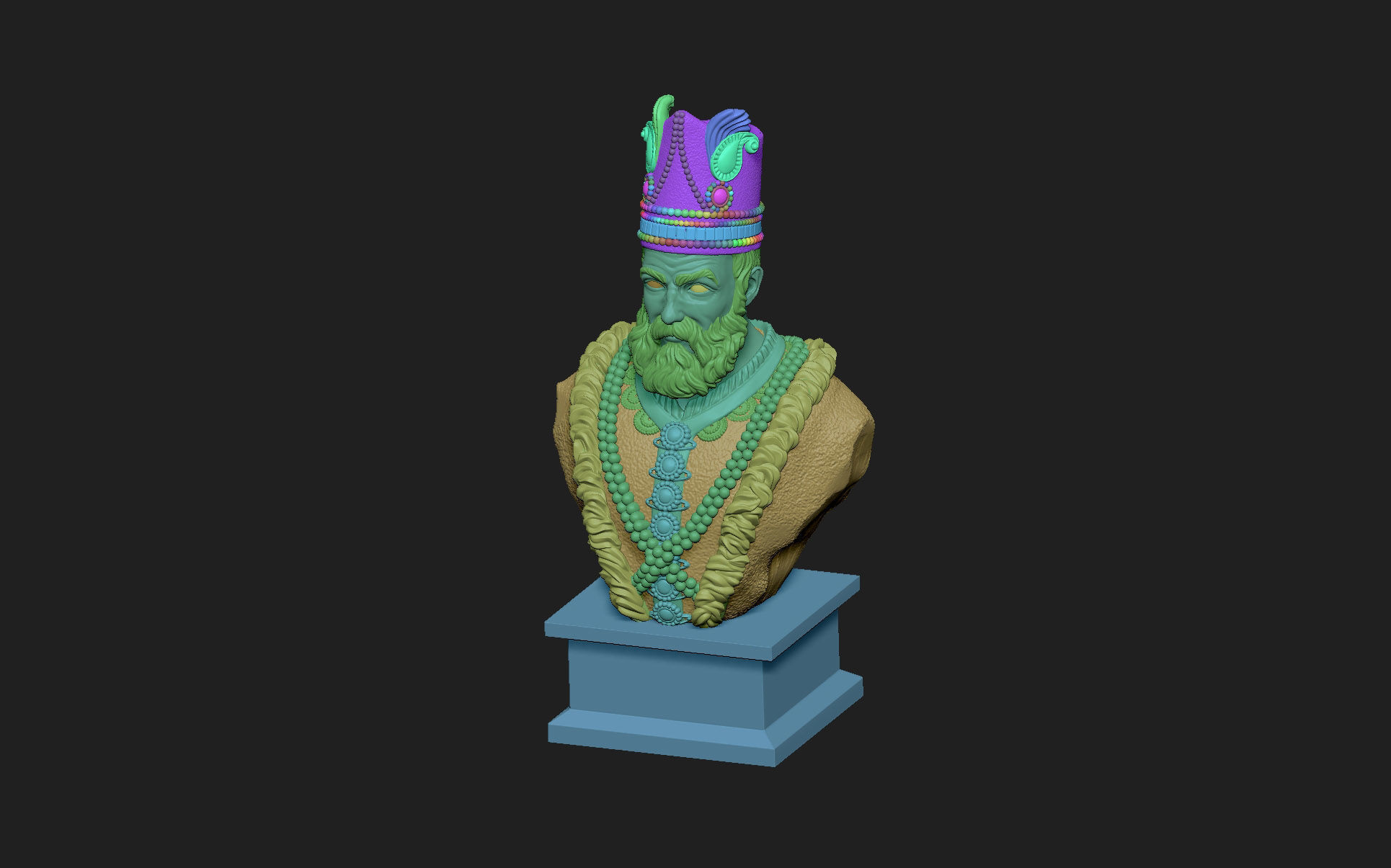 Nader Shah  3D print model_3