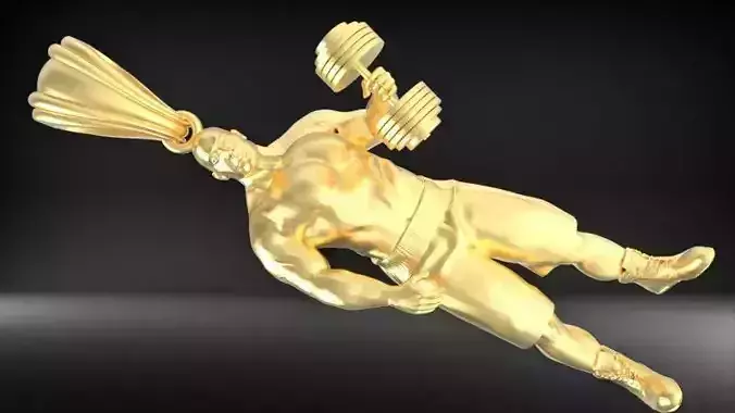 BODY BUILDER DUMBELL LIFTING PENDANT