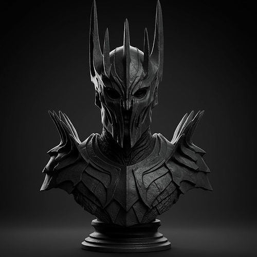Sauron Bust - Dark Lord of Mordor - Lord of the Rings Inspired 3D print model