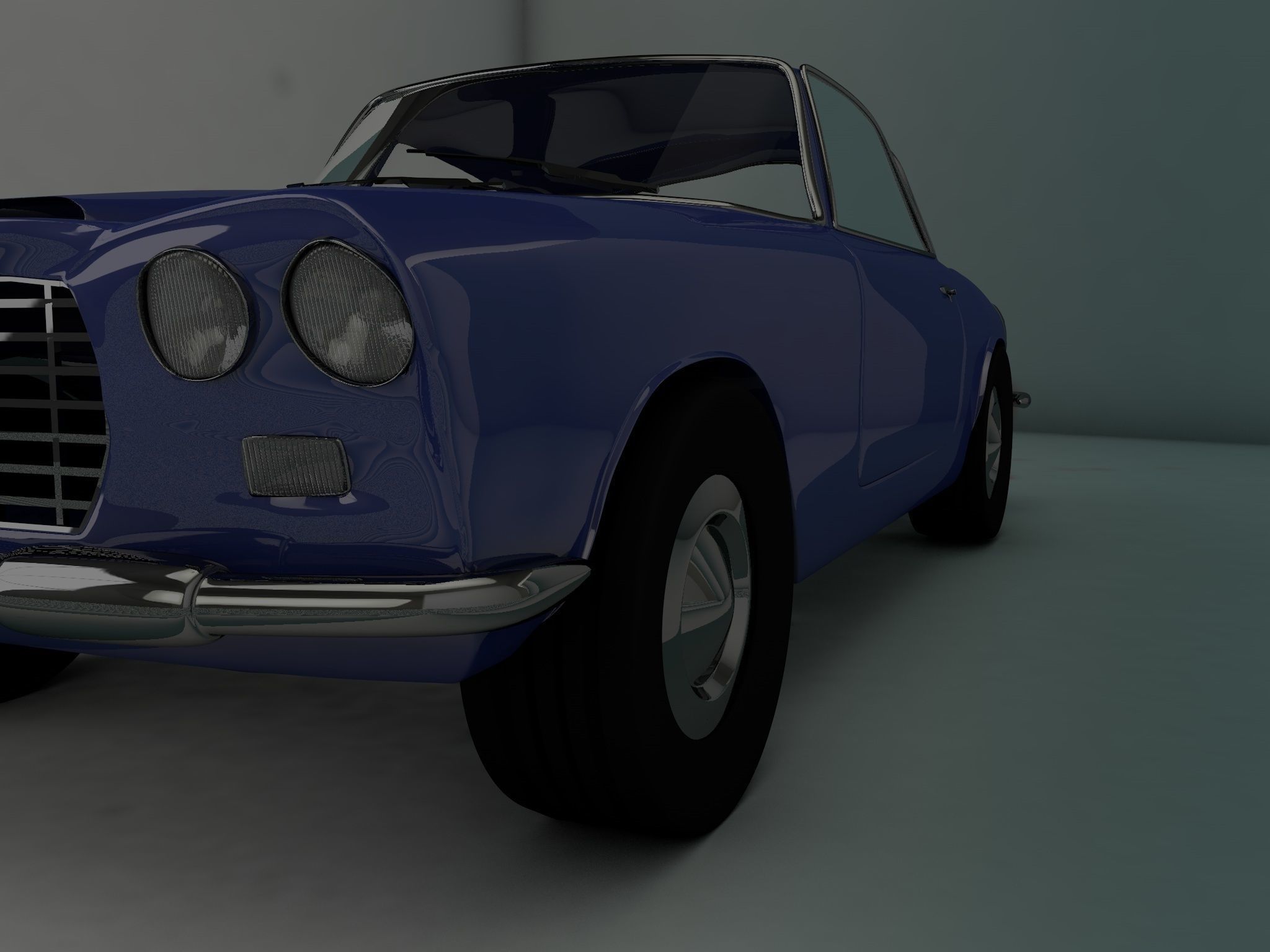 lancia flaminia gt 3D model_2