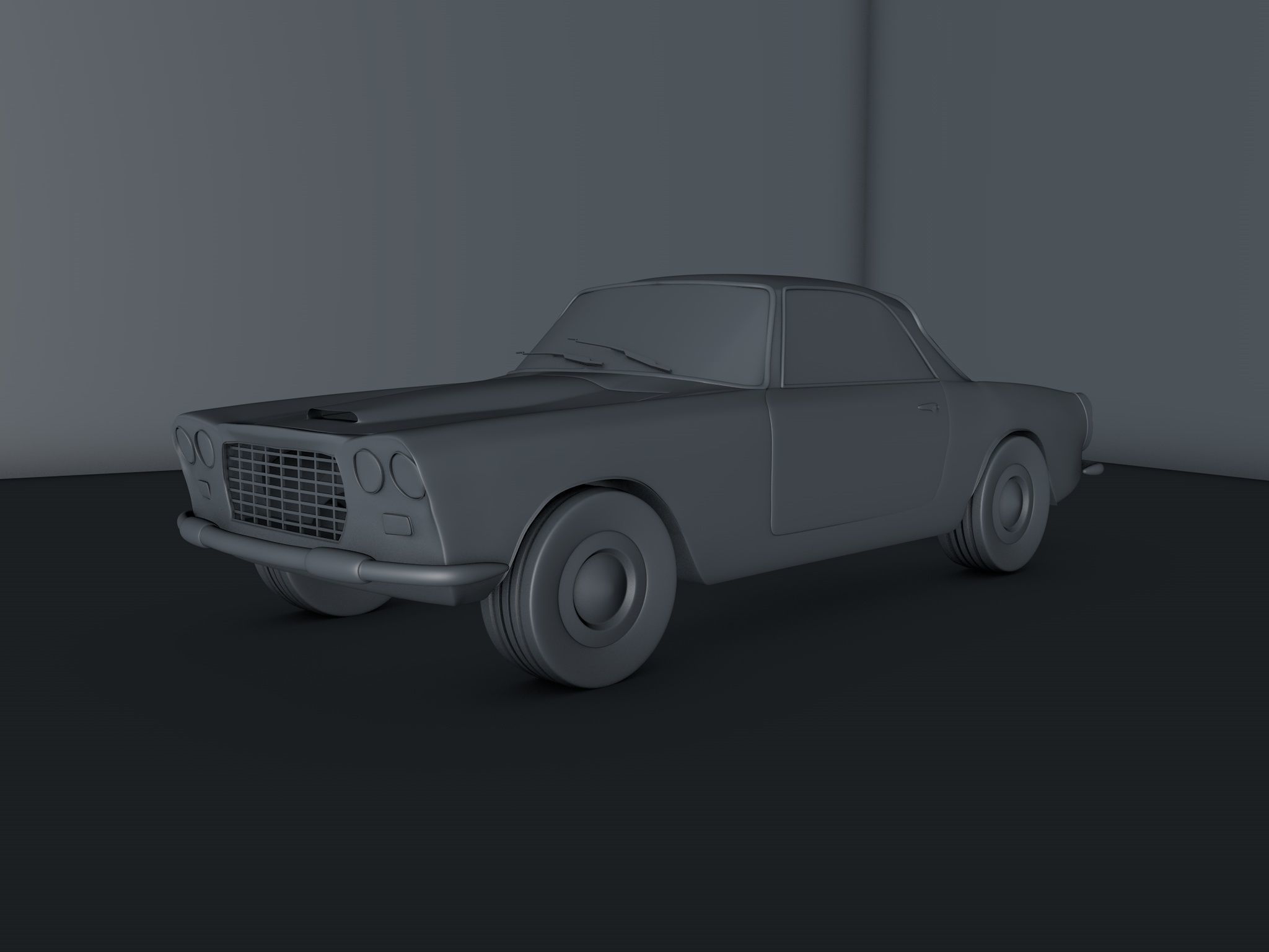 lancia flaminia gt 3D model_3