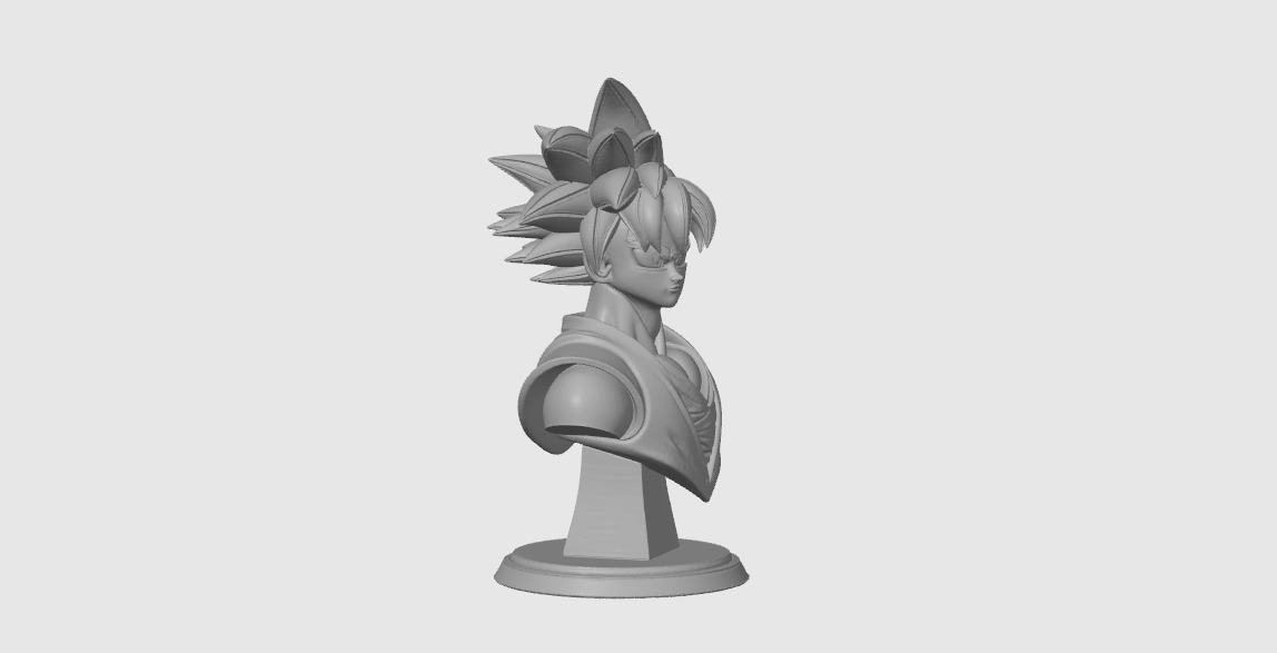 Son Goku Bust - Dragon Ball Z Fan Art Collectible 3D print model_2