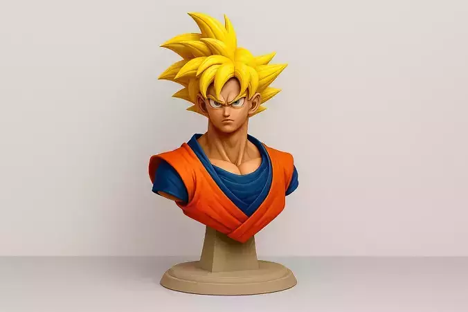 Son Goku Bust - Dragon Ball Z Fan Art Collectible