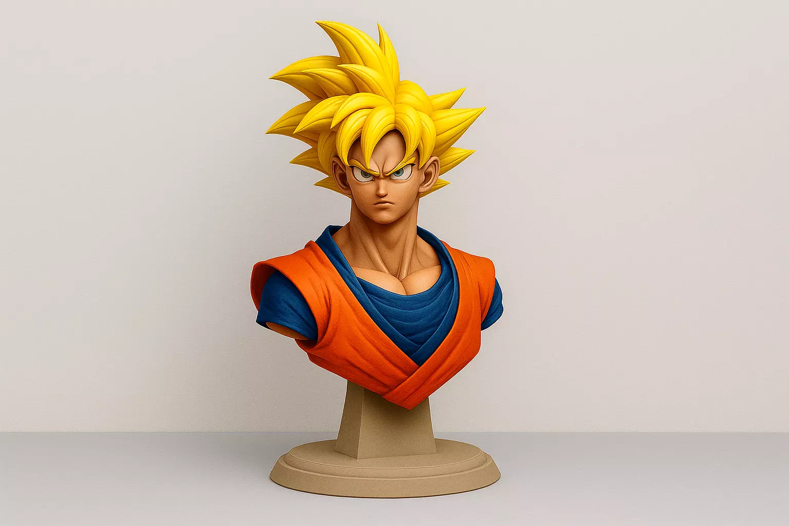 Son Goku Bust - Dragon Ball Z Fan Art Collectible 3D print model_0