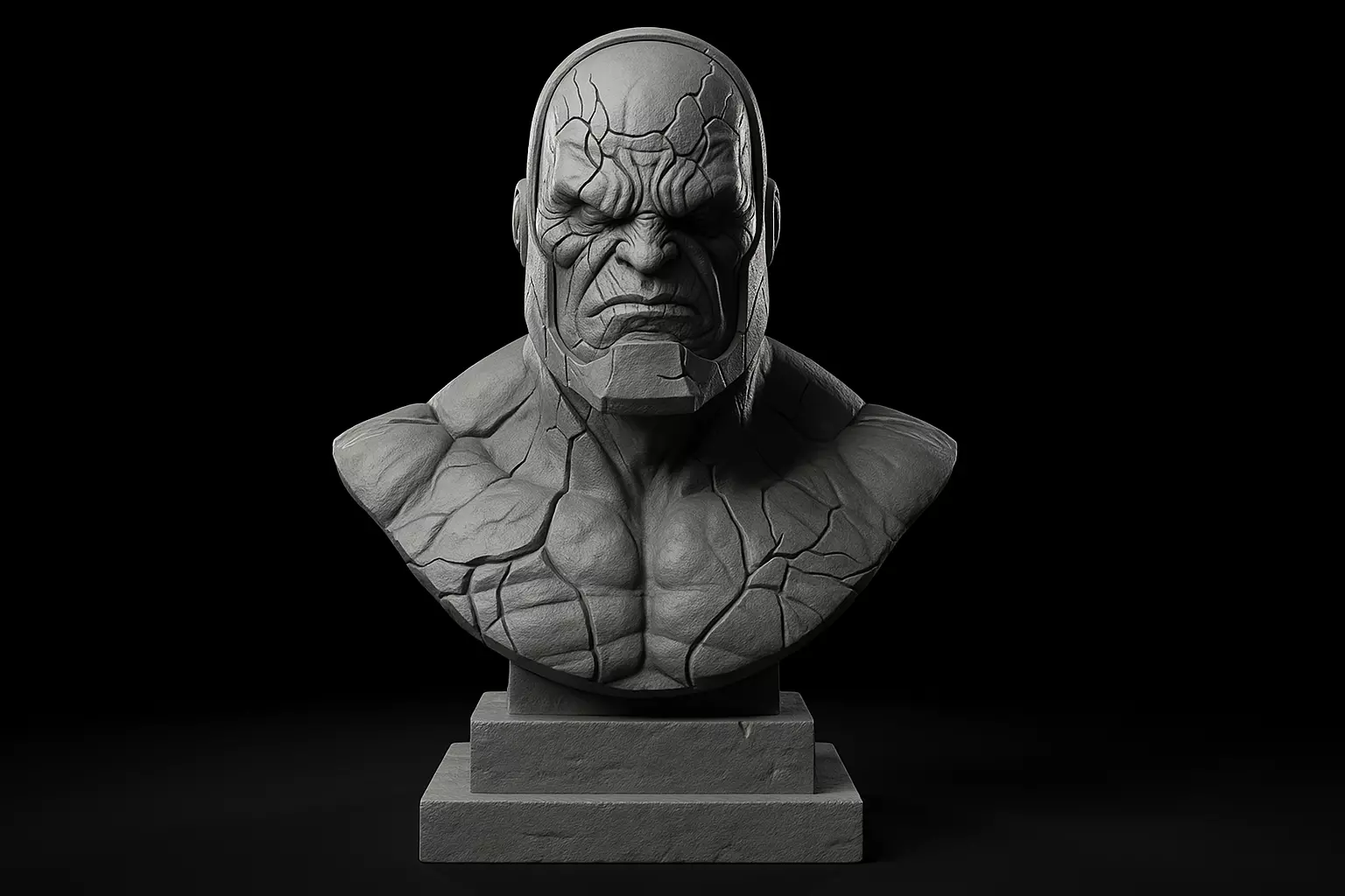 Darkseid Bust - DC Villain 3D Printable Fan Art 3D print model