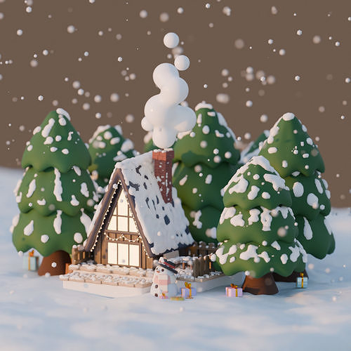 Winter Snow 3D model