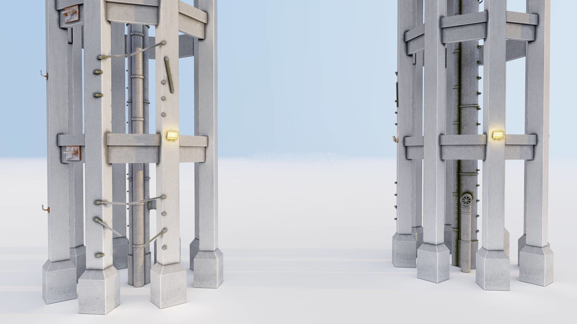 Realistic Watch Tower 3D Model Low-poly 3D model_3