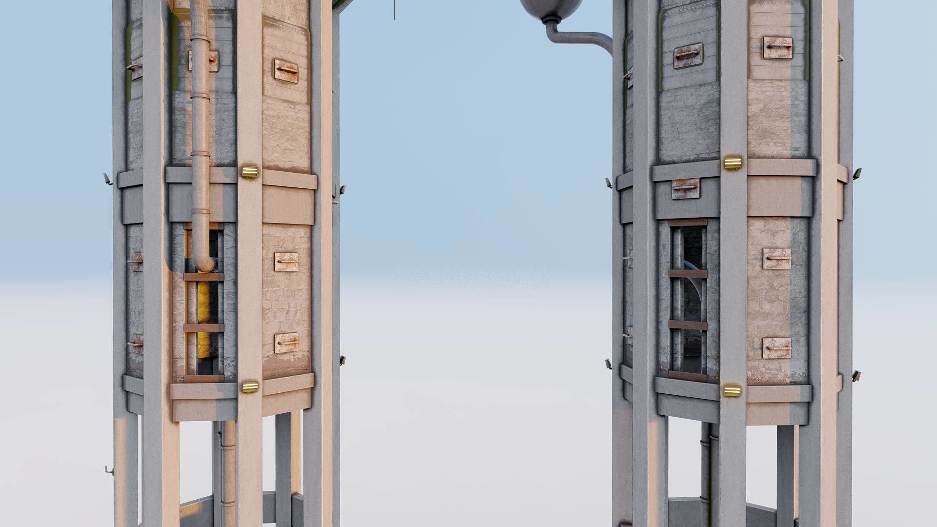 Realistic Watch Tower 3D Model Low-poly 3D model_5