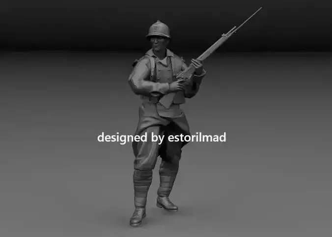 WW2 FRENCH SOLDIER IN ACTION v1