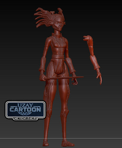 Star wars Clone wars articulated  tiplar tiplee 3D print model 3D print model