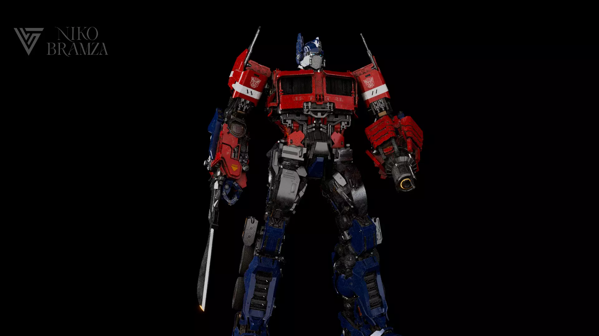 Transformers Optimus Prime 2018 Cybetron and Earth Mode 3D model_5