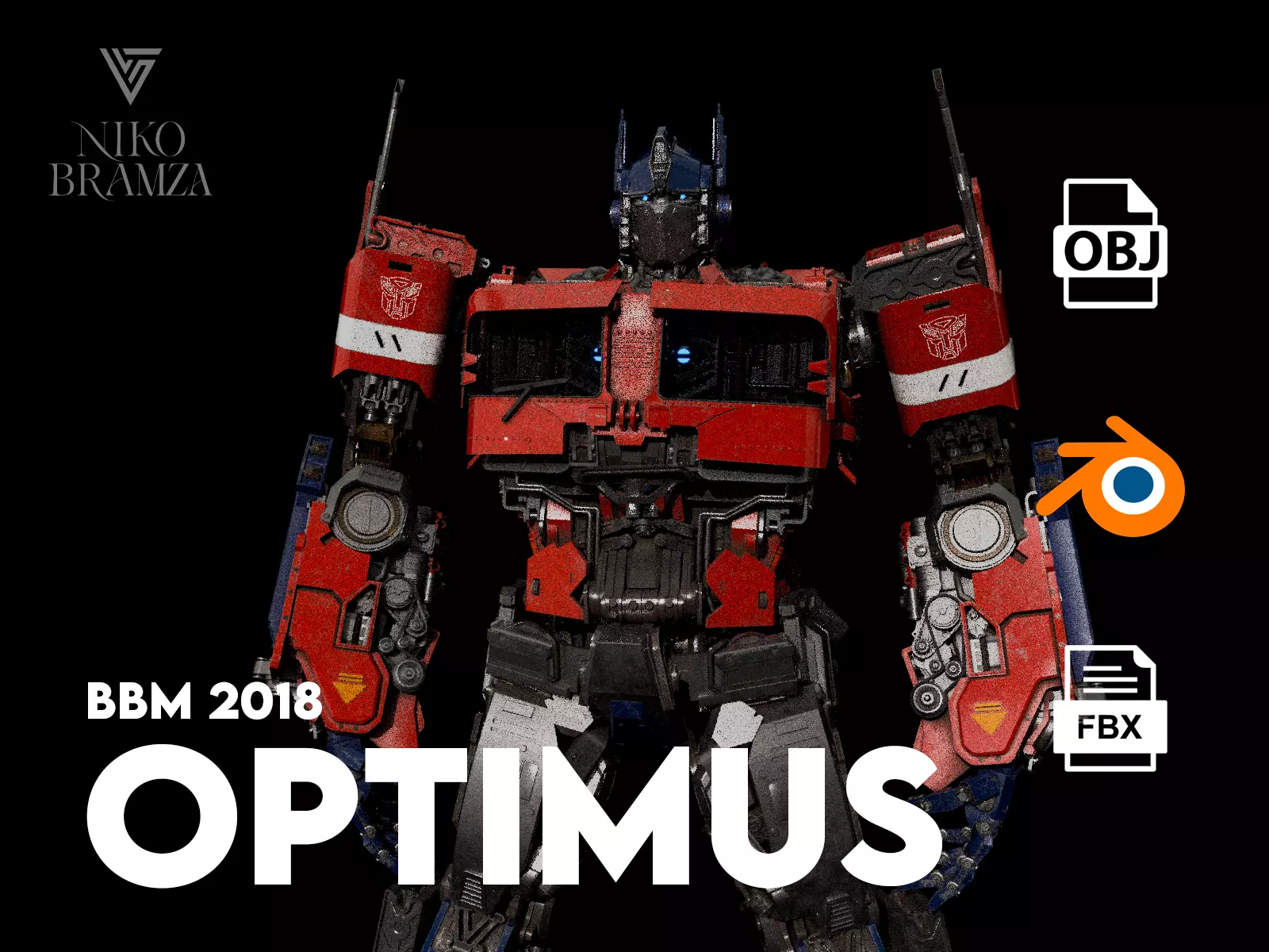 Transformers Optimus Prime Earth and Cybertron Modes 3D Model 3D model