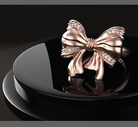 Papillon ring 3D print model