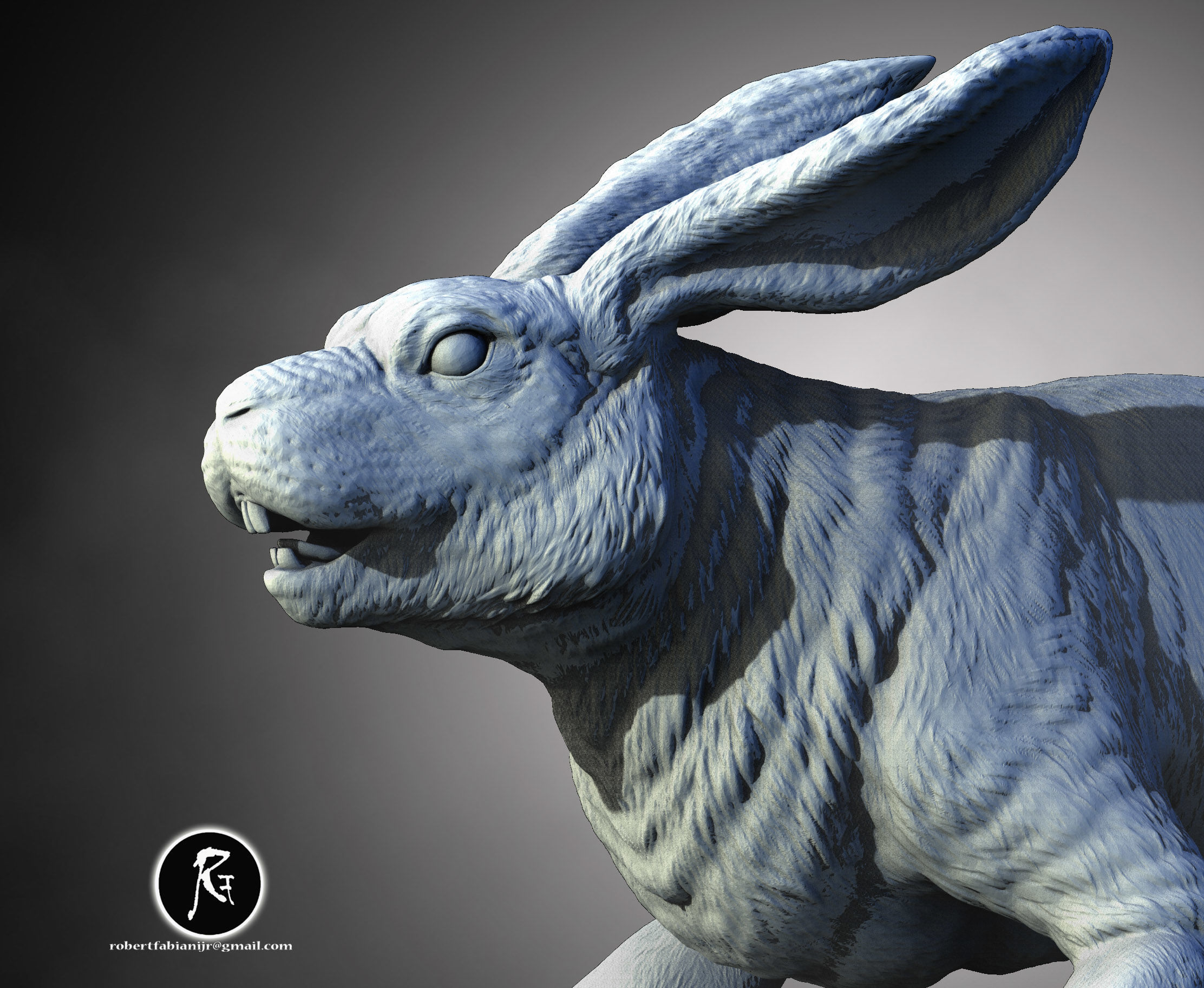Abyssal Rabbit  Harbinger of the Hollow Realms 3D print model_1