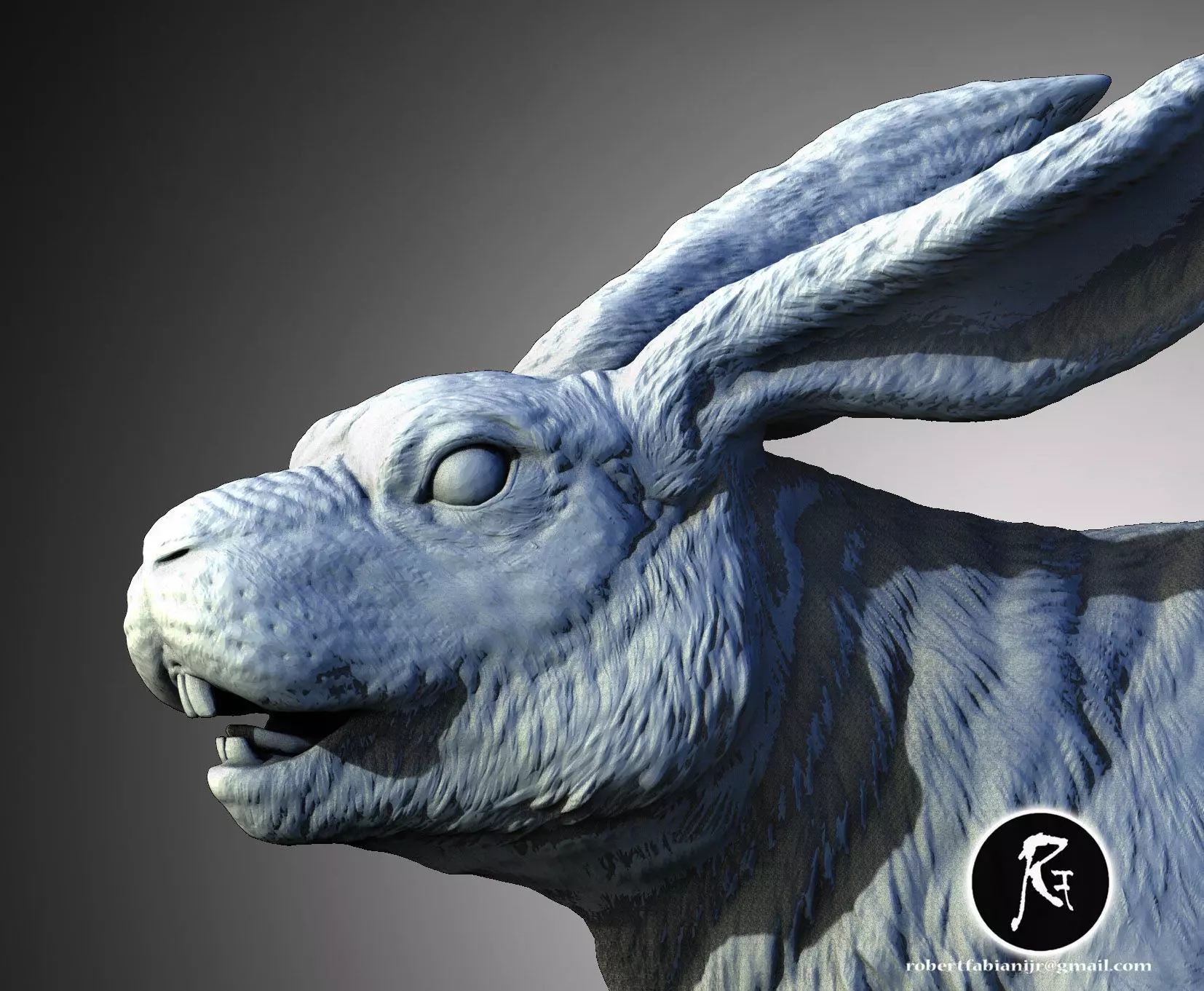 Abyssal Rabbit  Harbinger of the Hollow Realms 3D print model_0