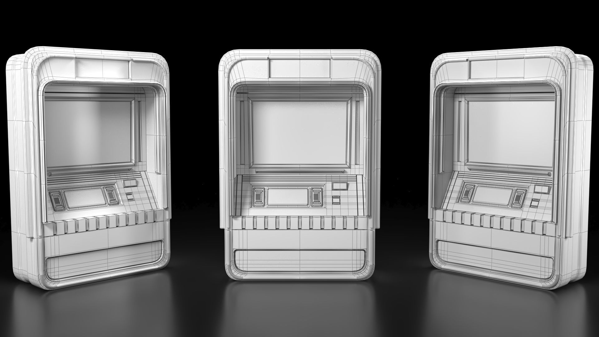 Sci-Fi ATM Free 3D model_5