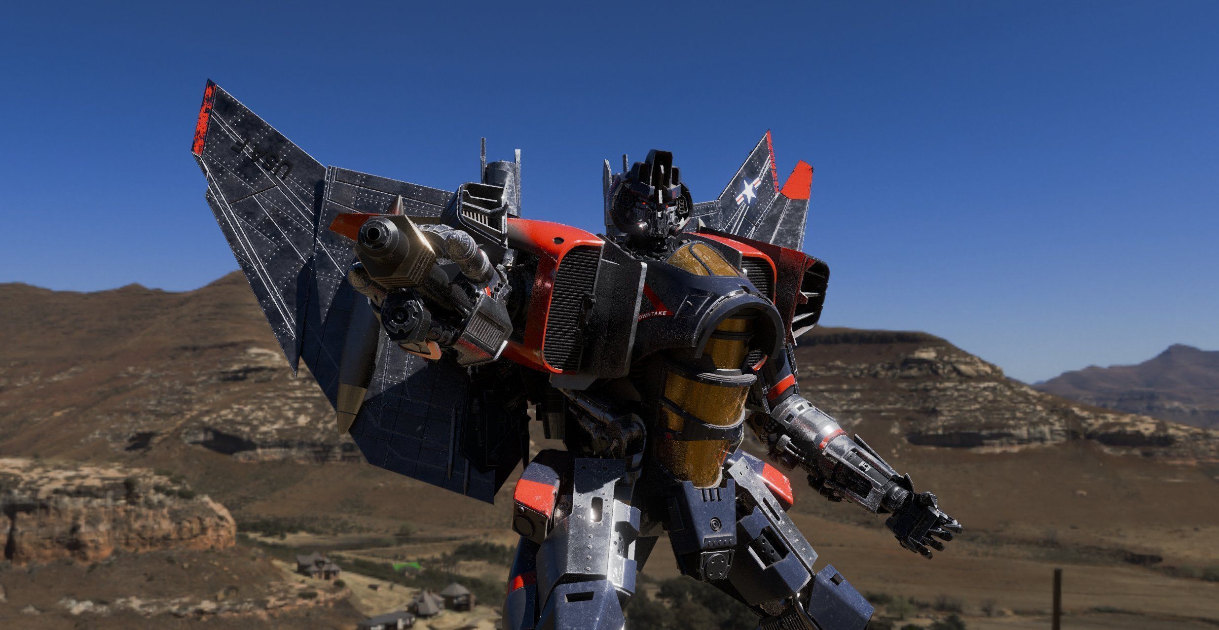 Transformers Blitzwing 2018 Earth Mode Bumblebee Movie 3D model_3