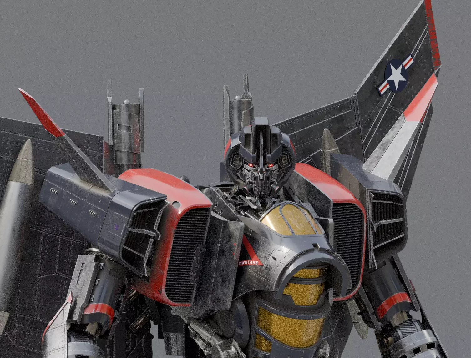 Transformers Blitzwing 2018 Earth Mode Bumblebee Movie 3D model_1