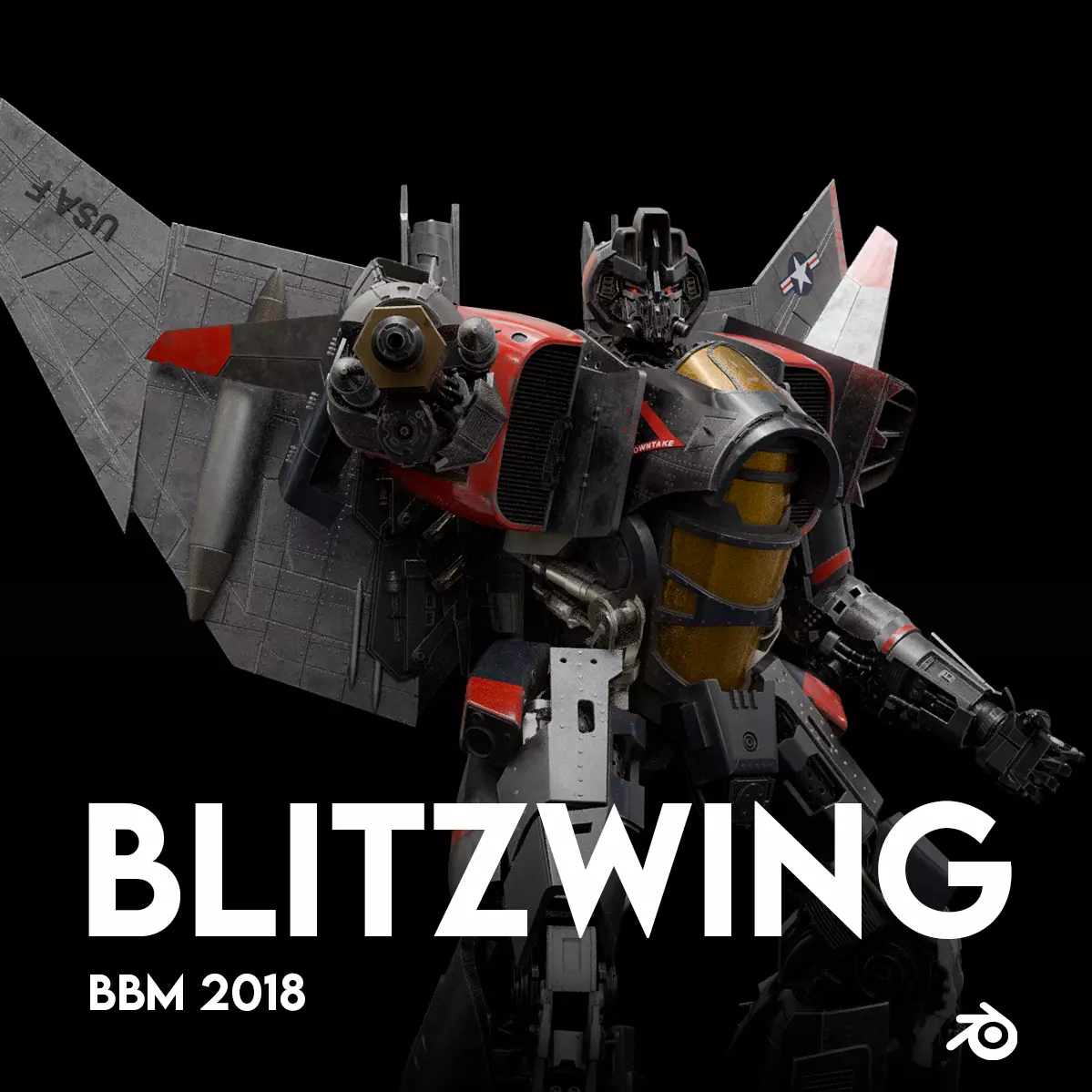 Transformers Blitzwing 2018 Earth Mode Bumblebee Movie 3D model_0