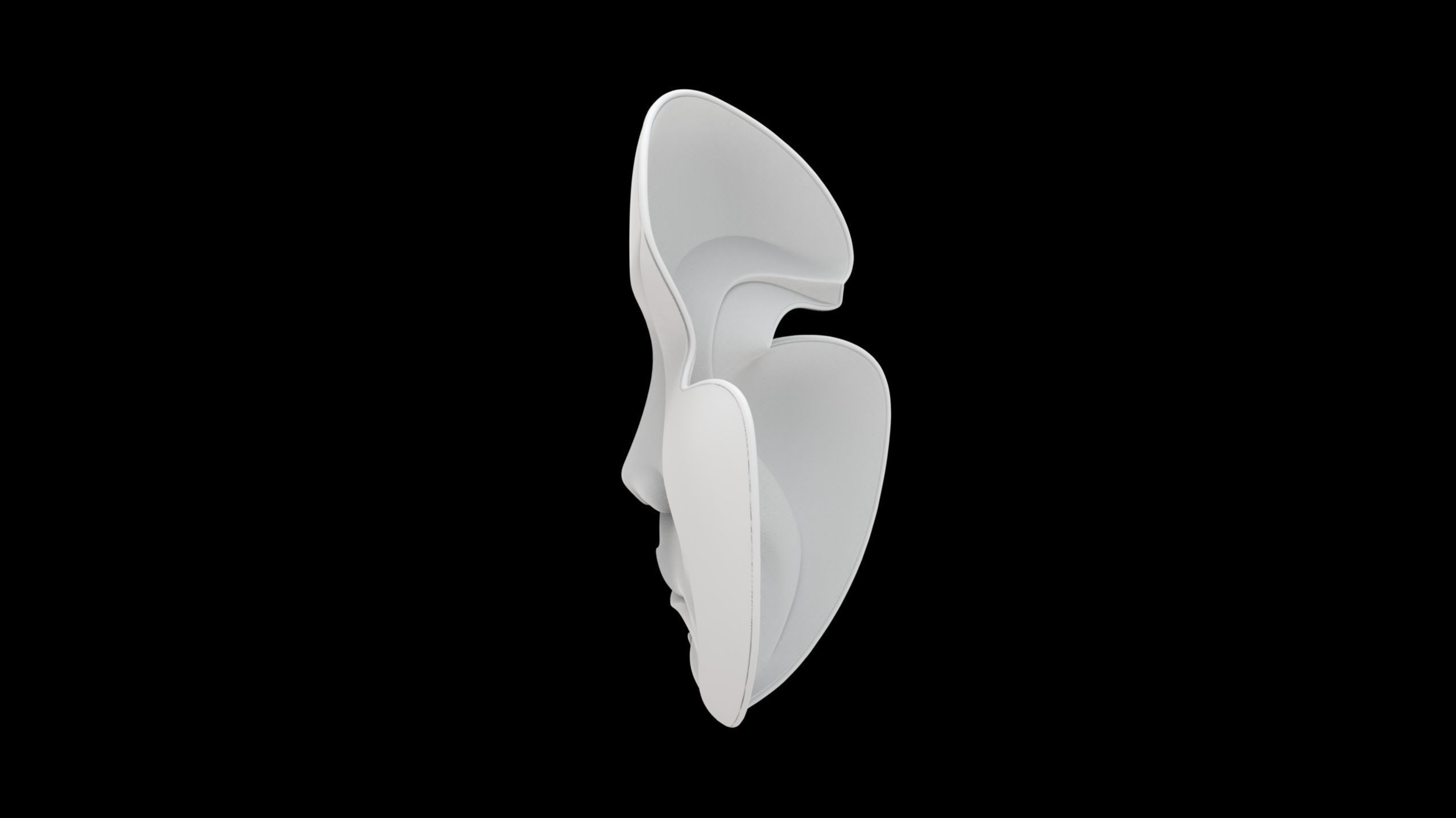 Abstract Face Mask Sculpture 3D print model_2