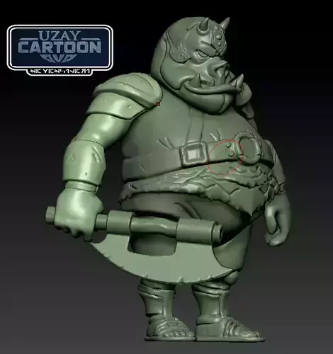 Star wars Clone wars articulated tGamorrean  3D print model 