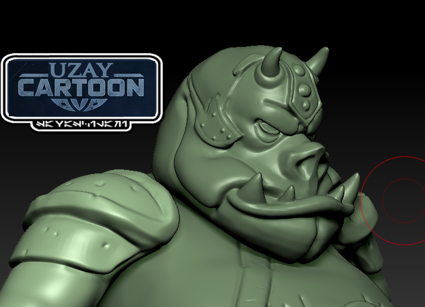 Star wars Clone wars articulated tGamorrean  3D print model  3D print model_3