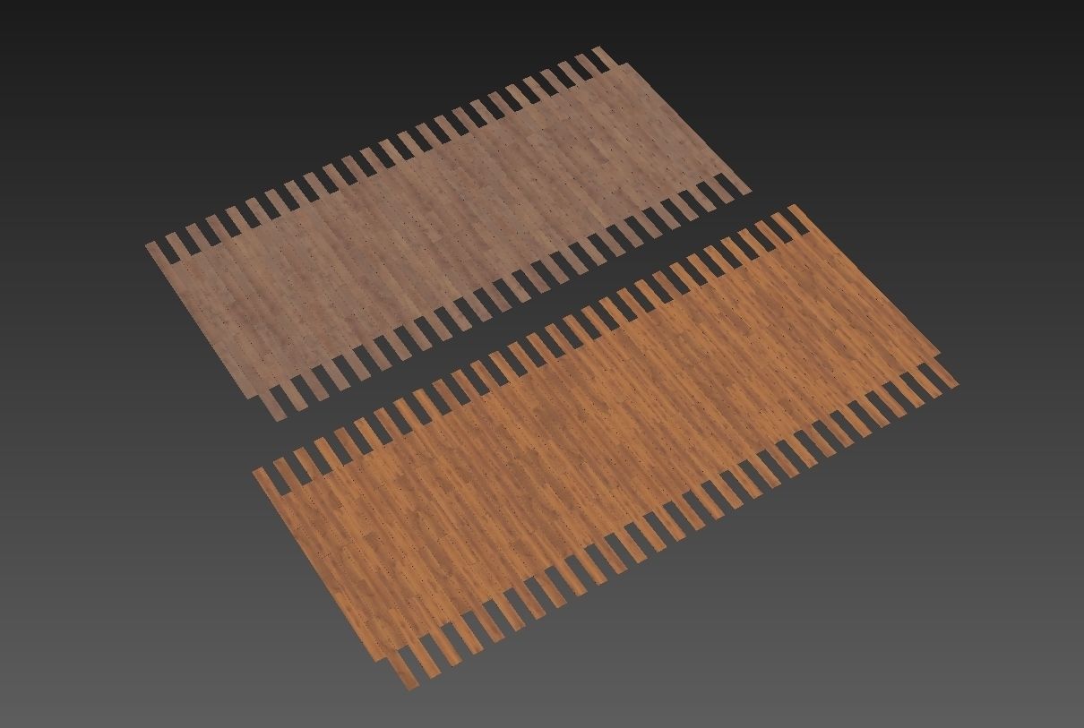Parquet Floors WITHOUT PLUGINS 3D model_44