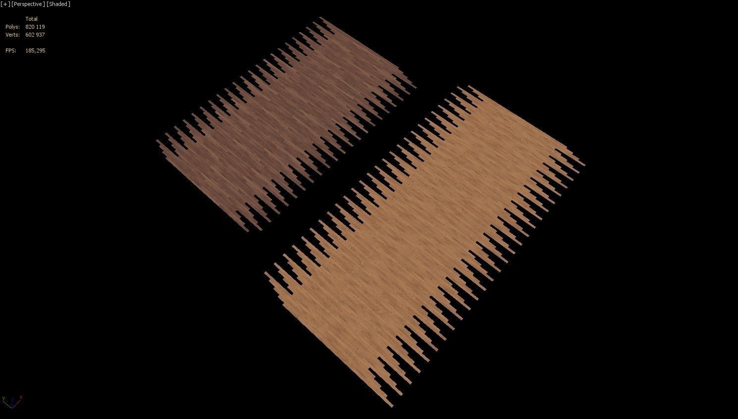 Parquet Floors WITHOUT PLUGINS 3D model_33