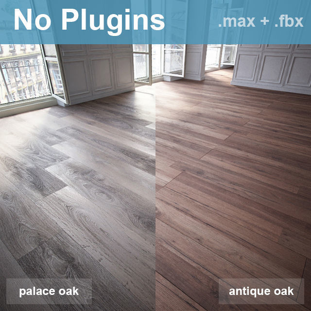 Parquet Floors WITHOUT PLUGINS 3D model_34