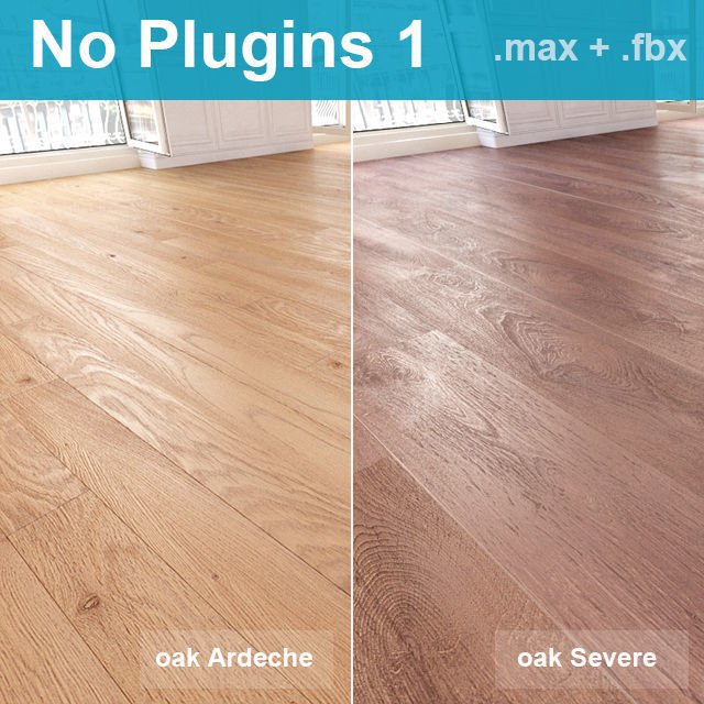 Parquet Floors WITHOUT PLUGINS 3D model_10