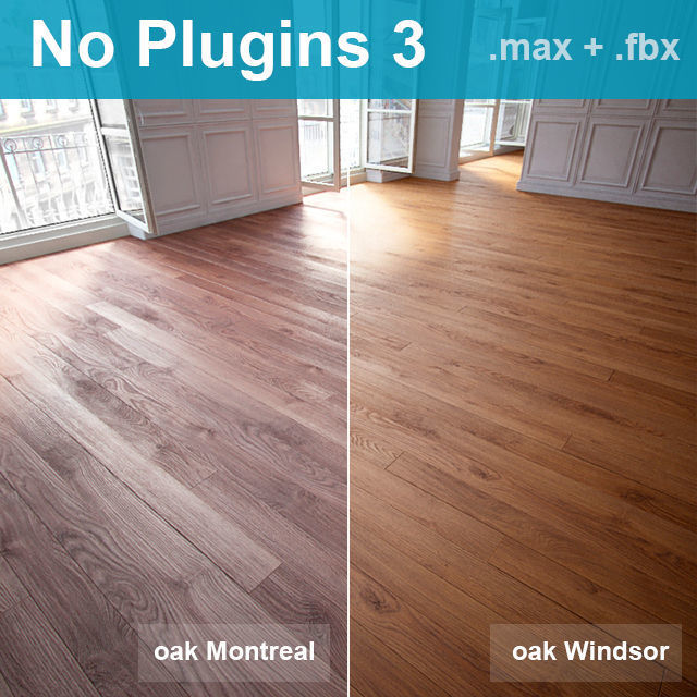 Parquet Floors WITHOUT PLUGINS 3D model_1