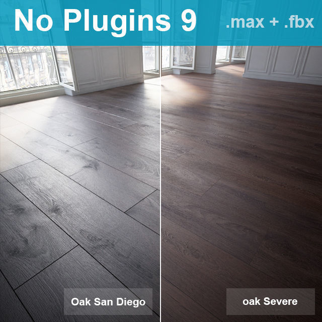 Parquet Floors WITHOUT PLUGINS 3D model_59