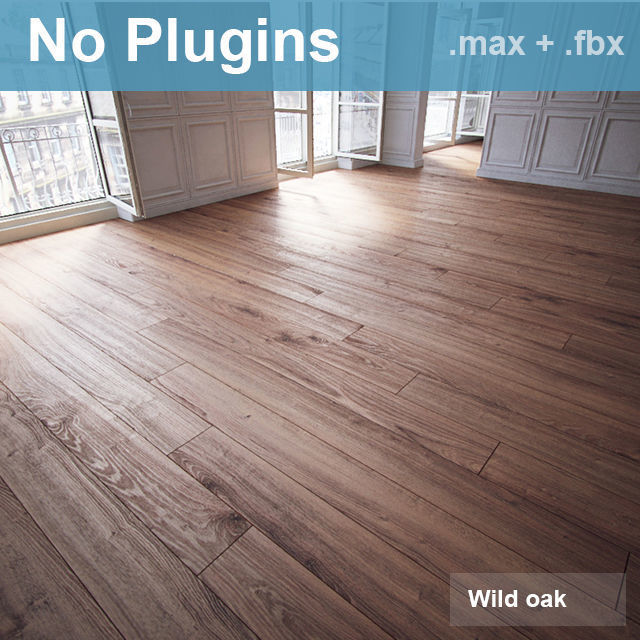 Parquet Floors WITHOUT PLUGINS 3D model_18