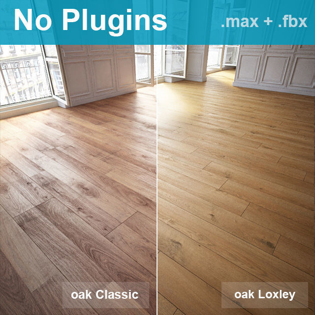 Parquet Floors WITHOUT PLUGINS 3D model_48