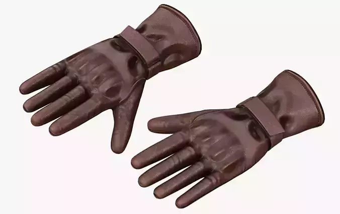Leather Gloves PBR 01