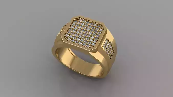 Ring with setting