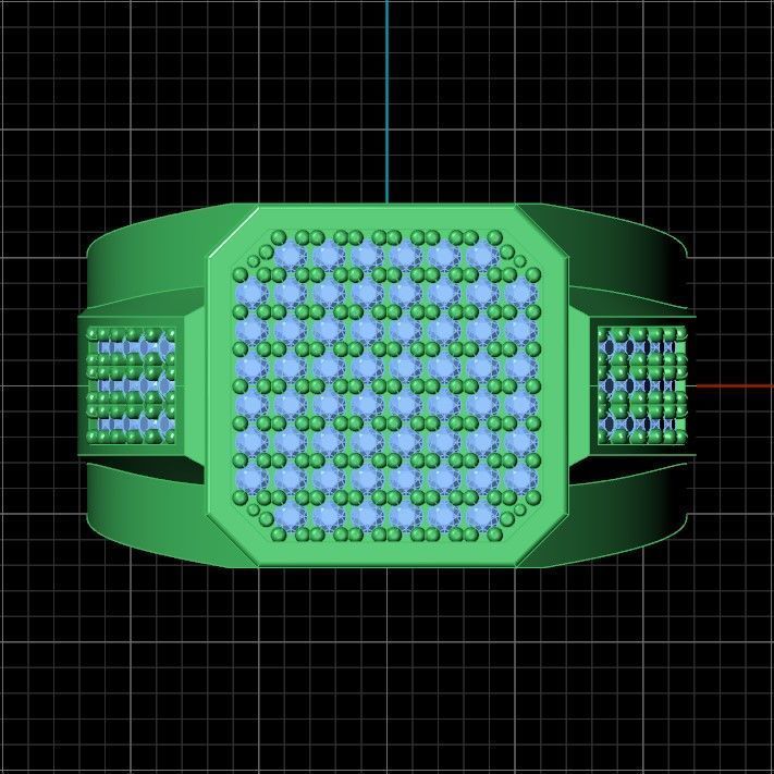 Ring with setting 3D print model_6
