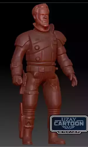 Star wars rebels articulated Saw gerrera 3D print model 3D print model