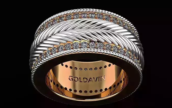 ring gold 3D print model