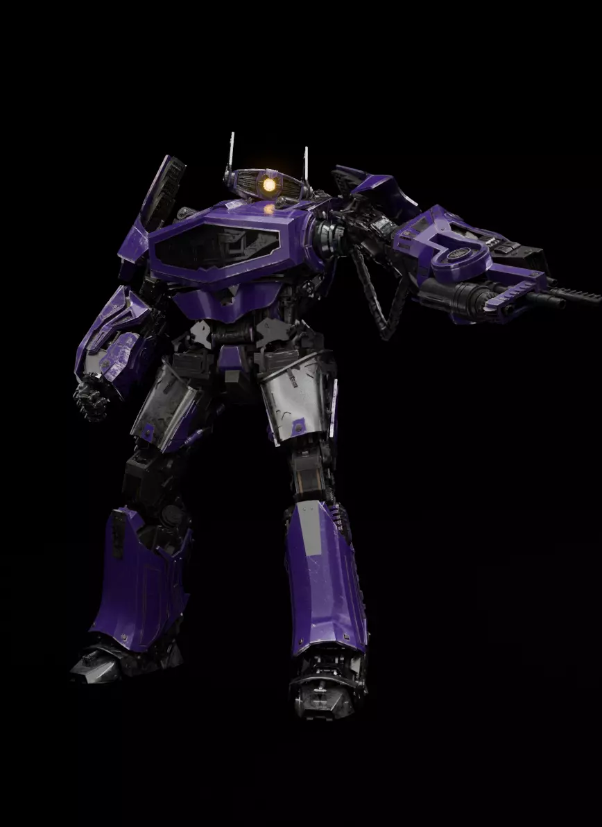 Transformers Shockwave 2018 Cybertron Mode 3D model 3D model_4