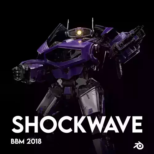 Transformers Shockwave 2018 Cybertron Mode 3D model 3D model Transformers Shockwave 2018 Cybertron Mode 3D model 3D model