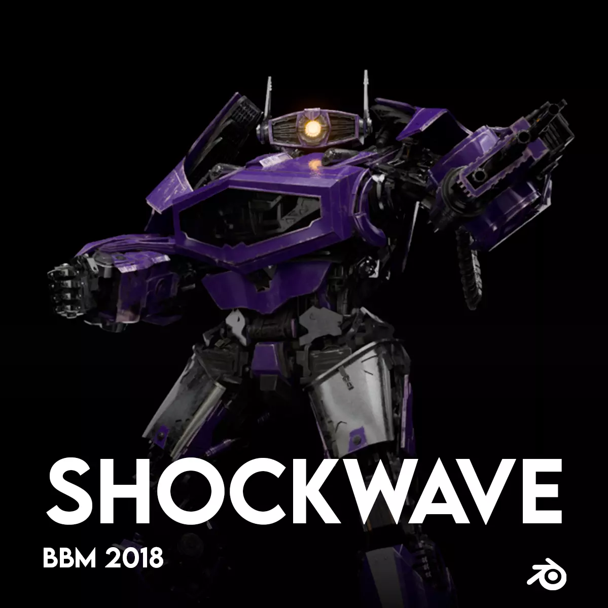 Transformers Shockwave 2018 Cybertron Mode 3D model 3D model_0