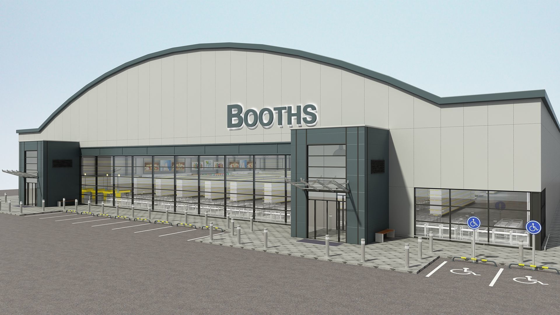 SuperMarket Interior and Exterior 3D model_5