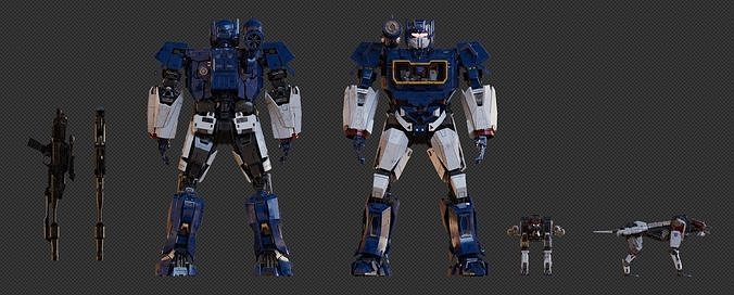 Transformers Soundwave 2018 Cybertron Mode  3D model 3D model