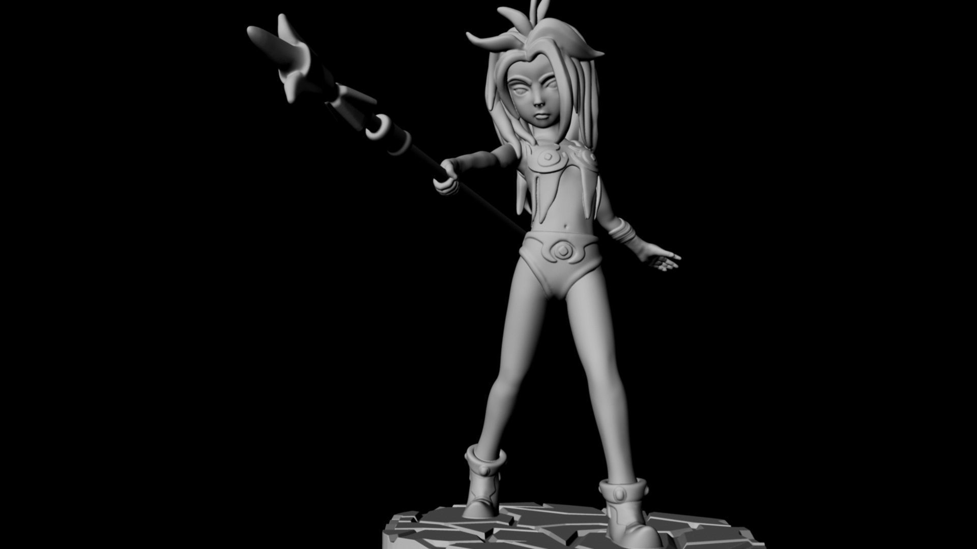 Anime amazon 3d Print 3D print model_5
