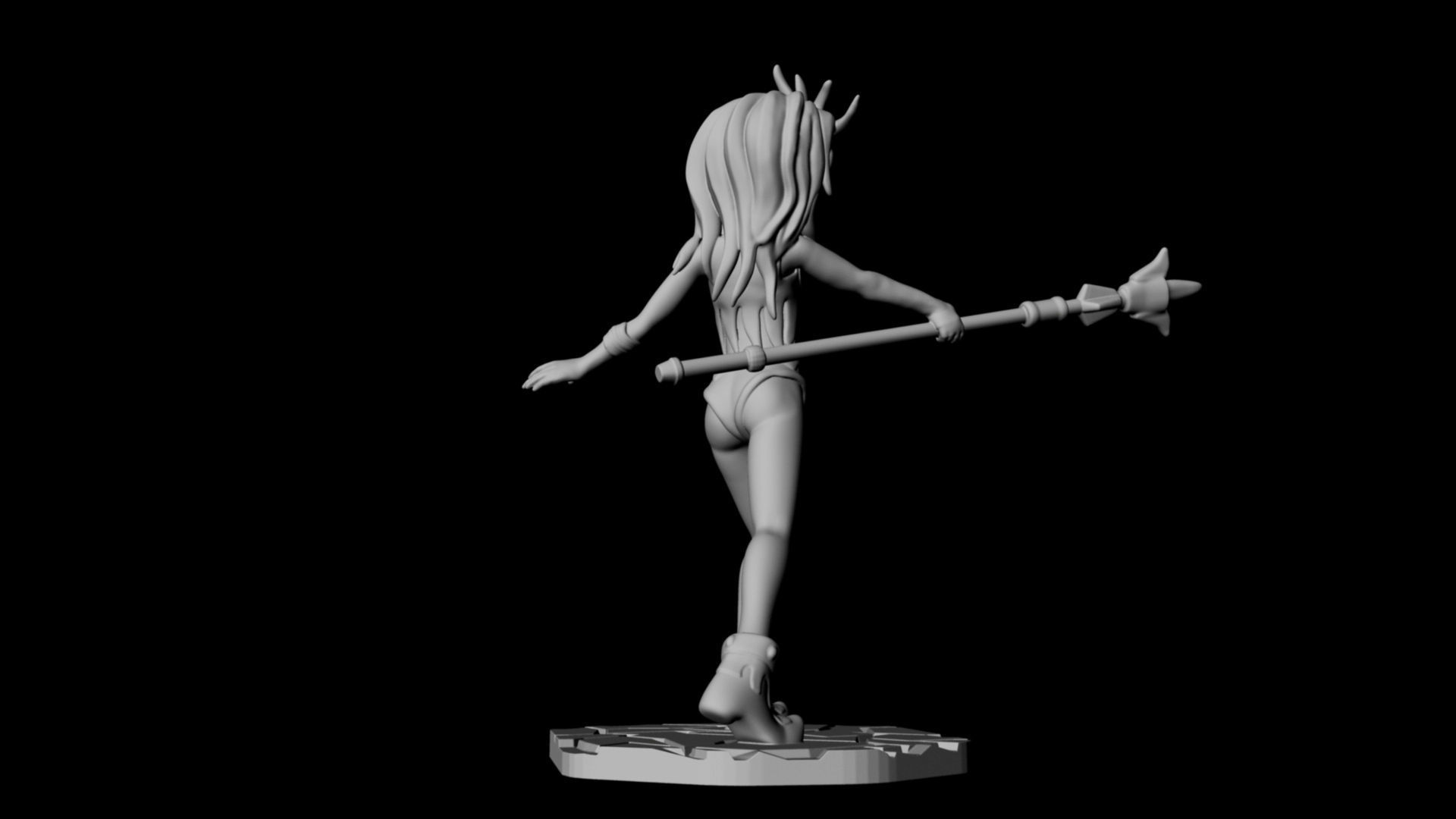 Anime amazon 3d Print 3D print model_3