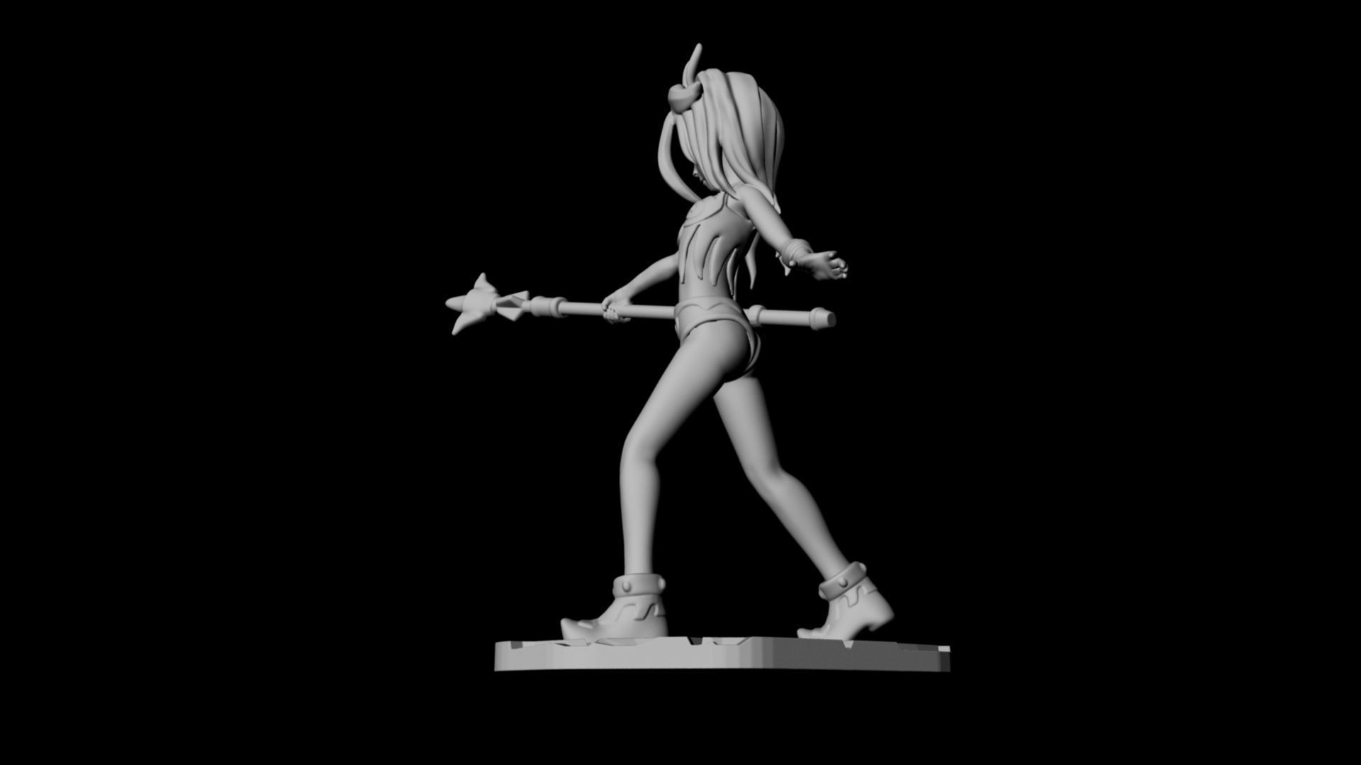 Anime amazon 3d Print 3D print model_2