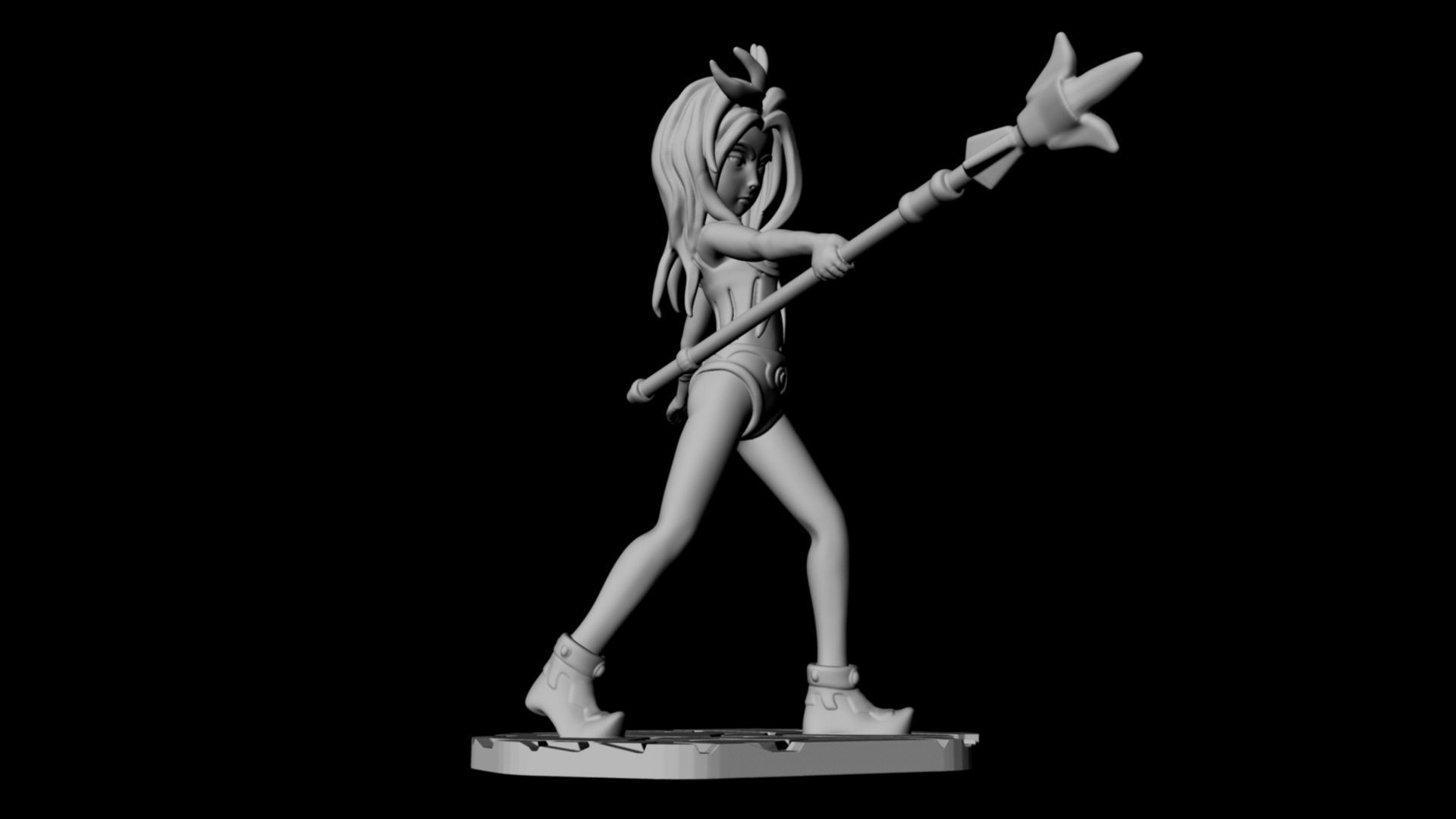 Anime amazon 3d Print 3D print model_4