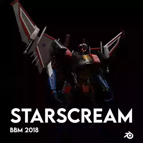 Transformers Starscream 2018 Cybertron Mode  3D model