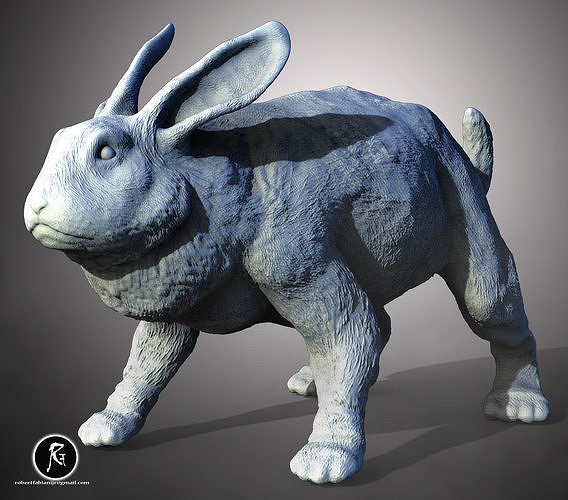 Rabbit The Swift and Gentle Forager 3D print model